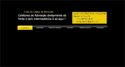 Desktop Screenshot of coletordeadmissao.com